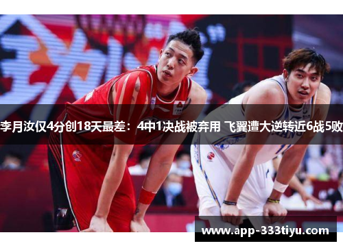 李月汝仅4分创18天最差：4中1决战被弃用 飞翼遭大逆转近6战5败